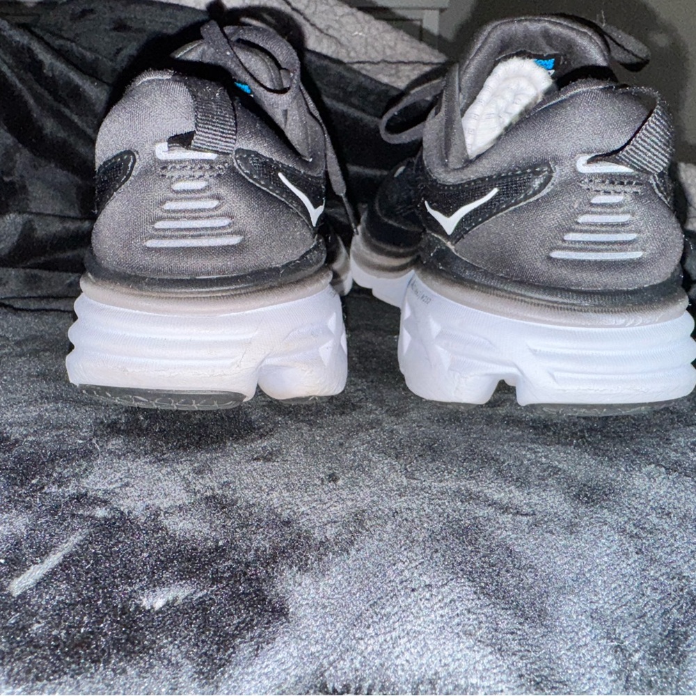 Hoka Black and White Athletic Sneakers - Picture 4 of 5